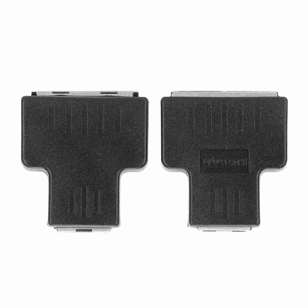 2 Pieces RJ45 Splitter, 1-in-2-out, LAN Extender