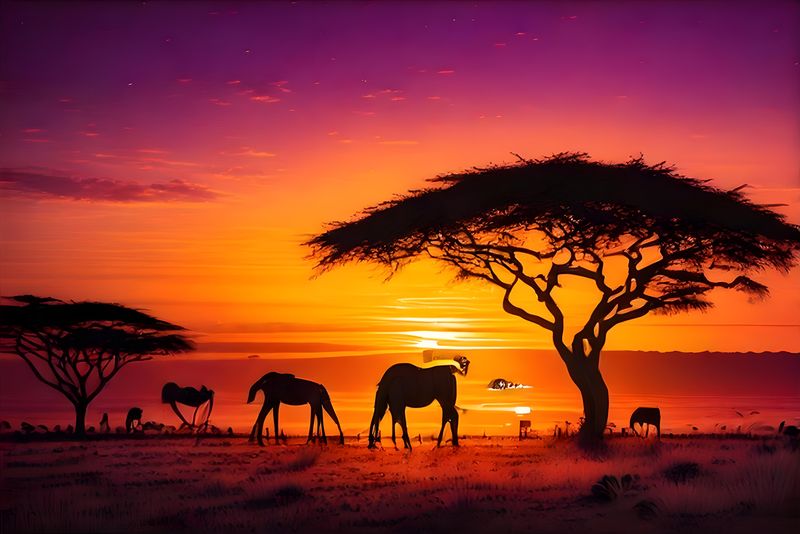RootedArt Canvas Wall Art Home Decor -african wildlife