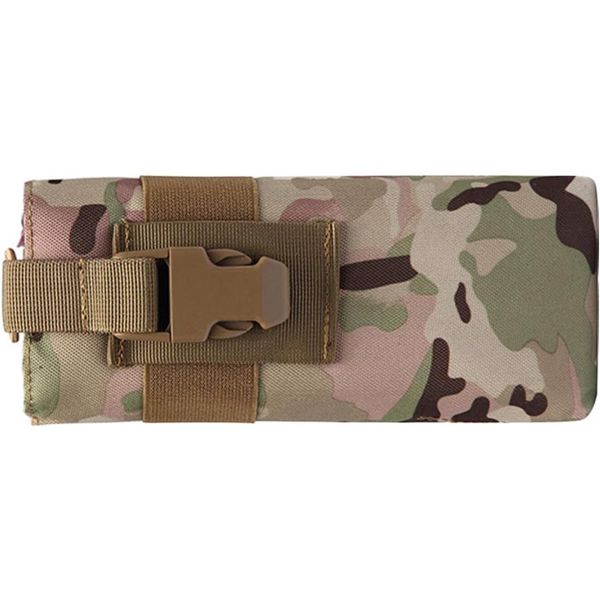 Camouflage Tactical Radio Pouch Case Waist Bag With Strap For Hiking Duty