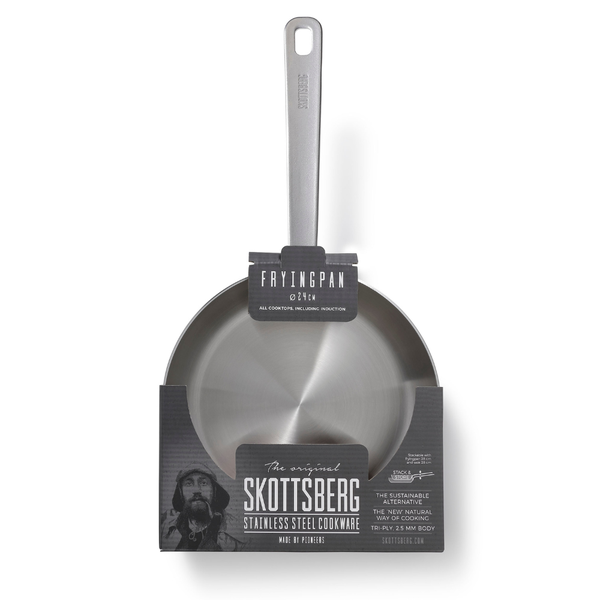 Skottsberg Stainless Steel Frying Pan 24cm