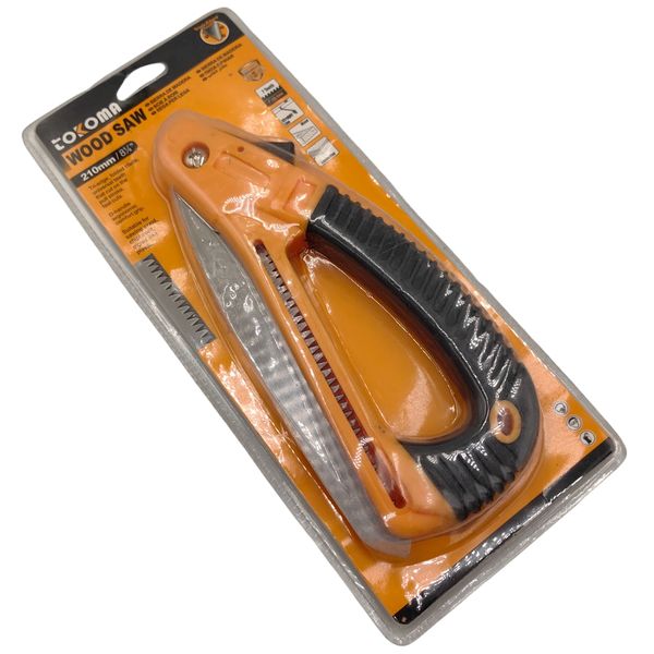 TOKOMA 210mm Wood Saw - Safety Release &amp; No-Slip Grip