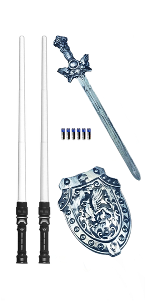 Toy Sword Shield and Light Sabers Play Set