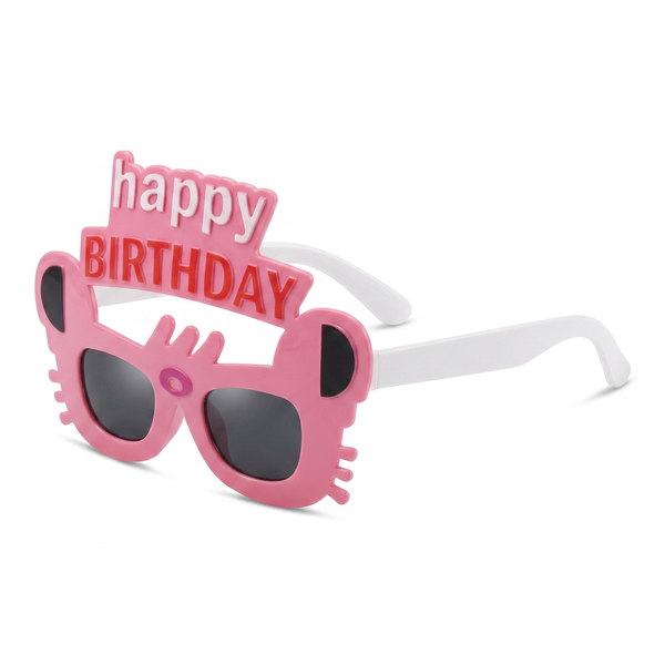 Happy Birthday Party Glasses - Cute Pink Novelty Shades for Birthday Fun