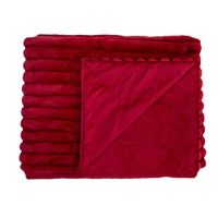 Linen House - Decadence Throw - Ruby