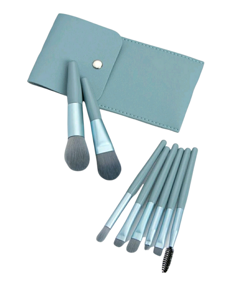 Makeup Brush Set 8 Piece with Pouch