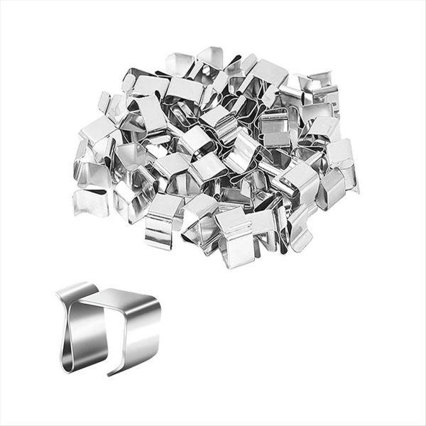 50PC Christmas Lights Gutter Hooks Galvanized Holiday Lights Roof Hooks Chr