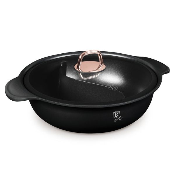 Berlinger Haus 30cm Titan Pro Non-Stick Multi Cooking Casserole-Black Rose