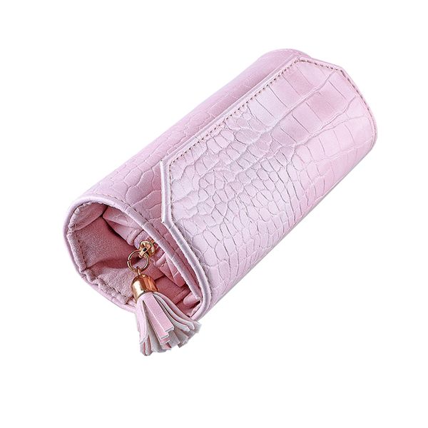 Foldable Travel Jewelry Organizer Case Roll Bag for Rings Earrings
