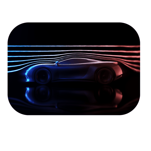 Colorful Flashing lights Car Printed Mouse Pad
