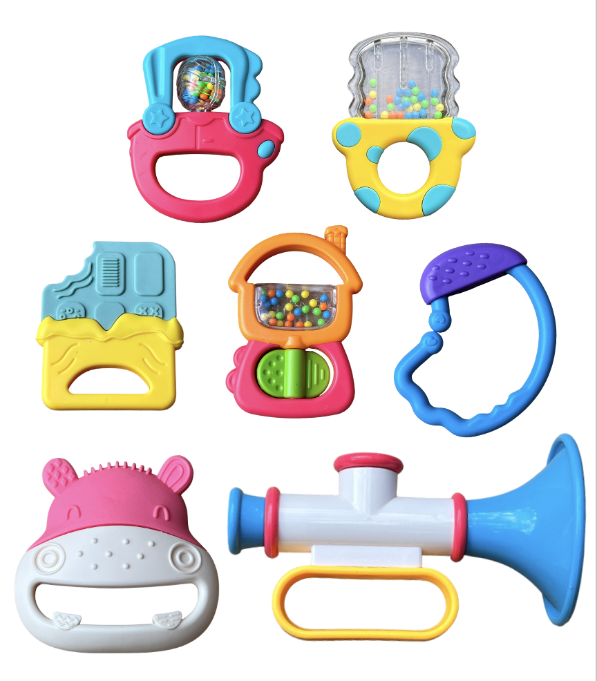 Rattle and Roll with Our 7 Pc Baby Toy Set! - Perfect for Tiny Musicians!