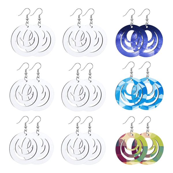 30Pcs Sublimation Blank For Diy Jewelry Making Craft