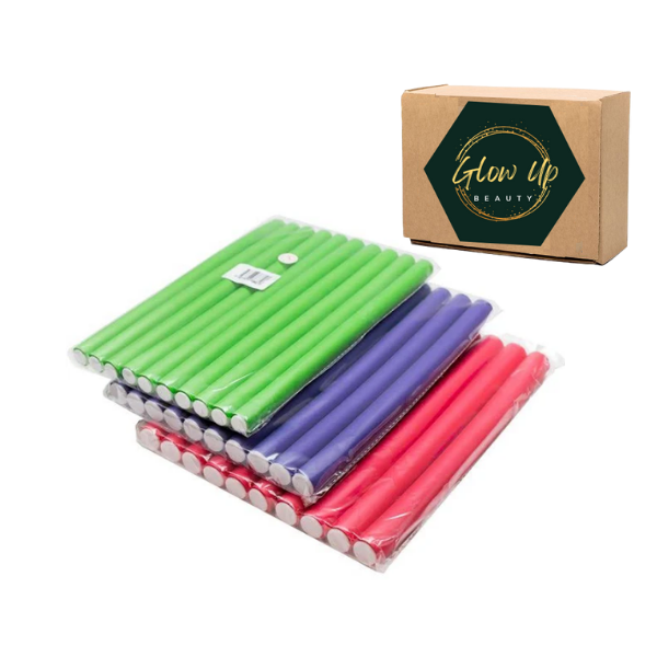 Glow Up Foam Bendy Hair Curlers Combo - 30 Pieces