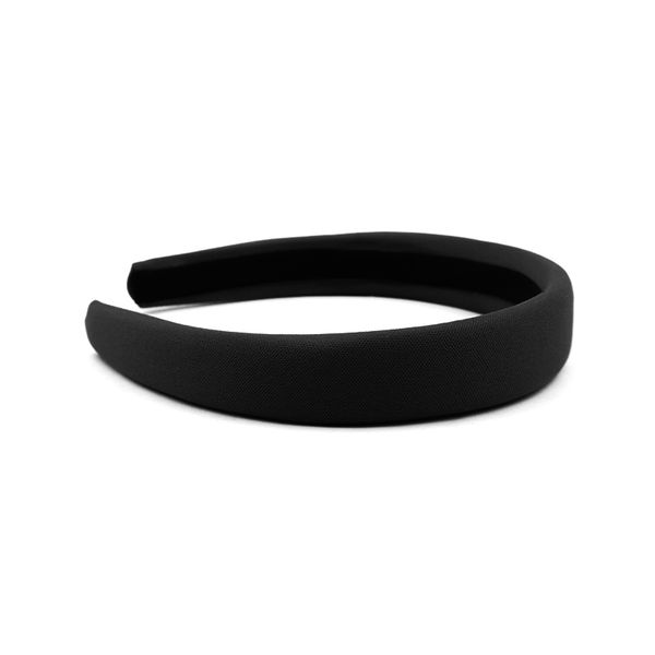 Chic - Aliceband Padded Black 25mm
