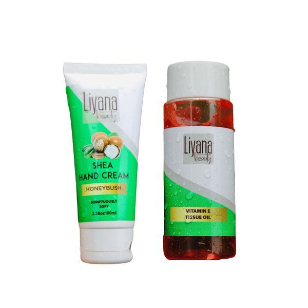 Liyana Beauty Tissue Oil &amp; Shea Hand Cream Combo