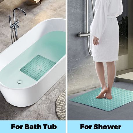 Square Shower Mat Extra Large Non Slip Mat For Elderly Towels for Bathroom  Large