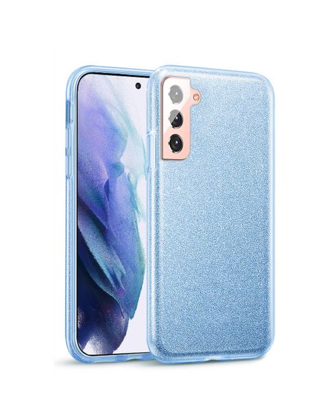 Tekron Glitter Sparkle Protective Case for Samsung Galaxy S21 Plus - Blue