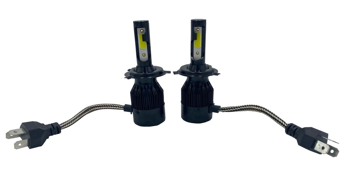 2 Piece 85W 8000K 17000LM 3 Pin H4 Vehicle LED Headlights Shop Today