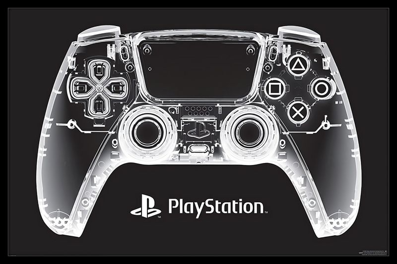Playstation (X-Ray Pad) Poster With Black Frame image