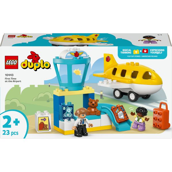 LEGO® DUPLO® Town First Time at the Airport Building Toy for Pretend Play 10443