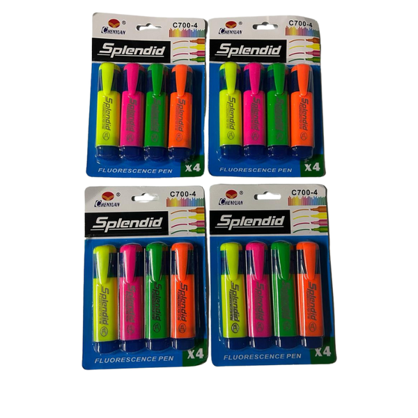 Pack of 4 Splendid highlighters