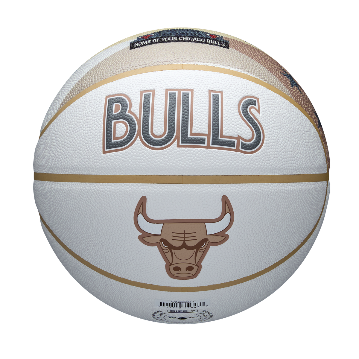 Wilson NBA Team City Edition Collector Basketball - Chicago Bulls