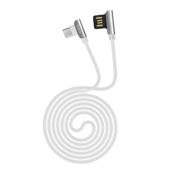1.2m Exquisite Steel Micro USB Data Cable - White