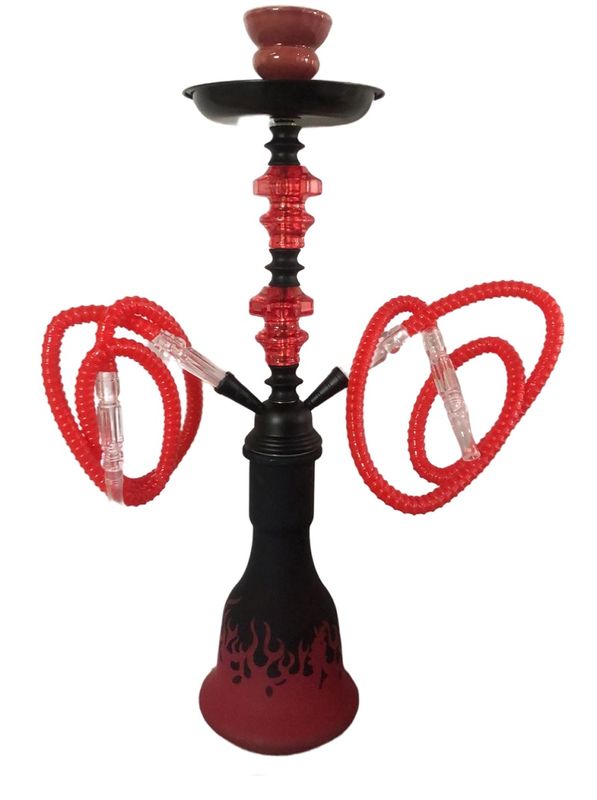 Hubbly Bubbly Hookah Shisha Traditional Huka Style 2 Pipes - Red | Shop ...