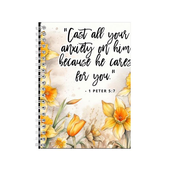 1 Peter 5-7 A5 Notebook Gift Idea Notepad 223