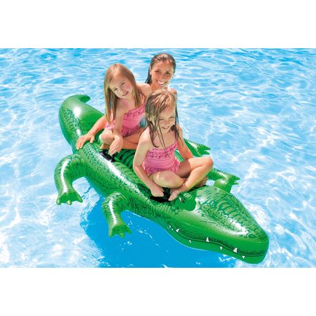 .com: Intex Realistic Gator Ride-one, Age 3+, Multi-color, 6x67x34  inches : Toys & Games