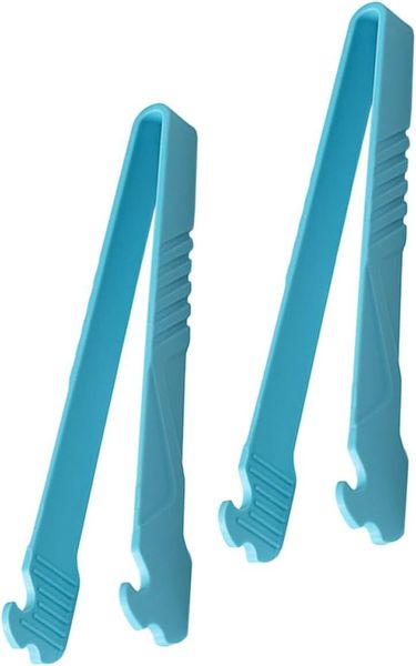 Multi-Function Ergonomic Toast &amp; Bread Clip Food BBQ Grill Tongs - Lake