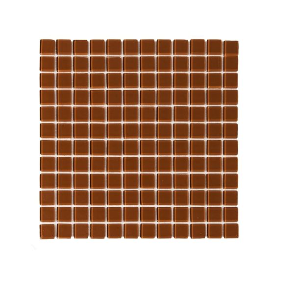 Decor Tiles - Chestnut Brown Glass 23x23mm