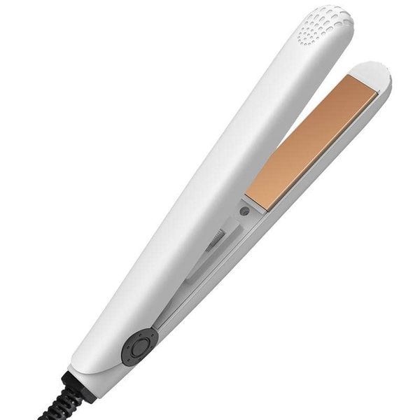 Mini Curling Iron, 2 in 1 Hair Straightener Tourmaline Ceramic Smart