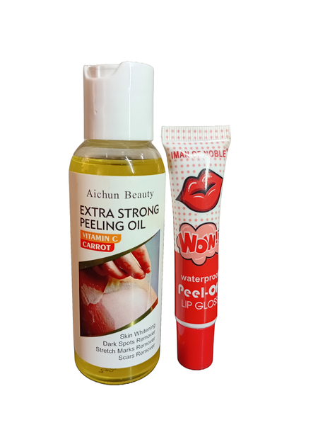 Aichun Beauty - Extra Strong Peeling Oil + Pink Lip Gloss