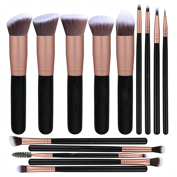 14 Piece Makeup Brush Set Brush Professional Set Rose Gold Makeup Brushes