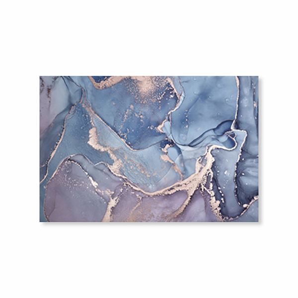 Canvas Wall Art - Blue/Gold - 119cm x 84cm