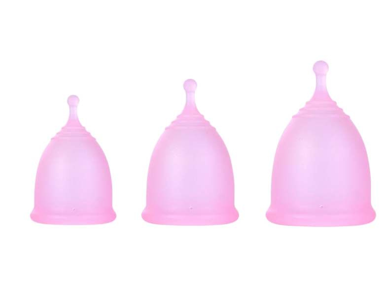 3-Pack Leak-Proof Menstrual Cup - Medical Grade Silicone for Women