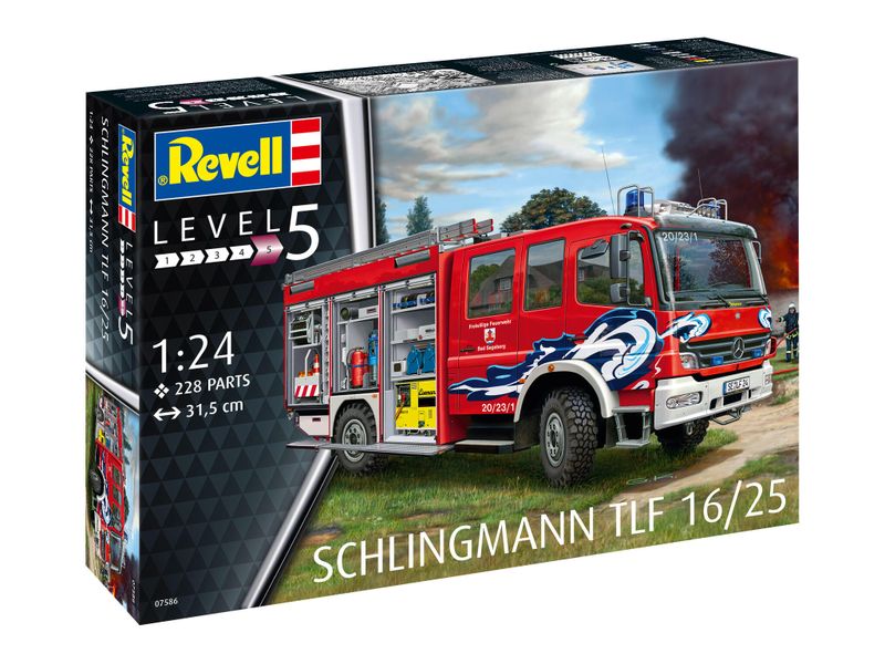 Revell 1/24 Schlingmann TLF 16/25 Fire Truck Plastic Model Kit