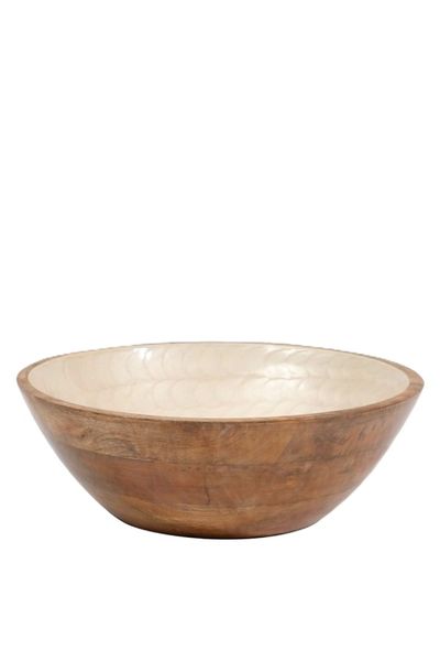 Pearlised Mangowood Bowl, Large