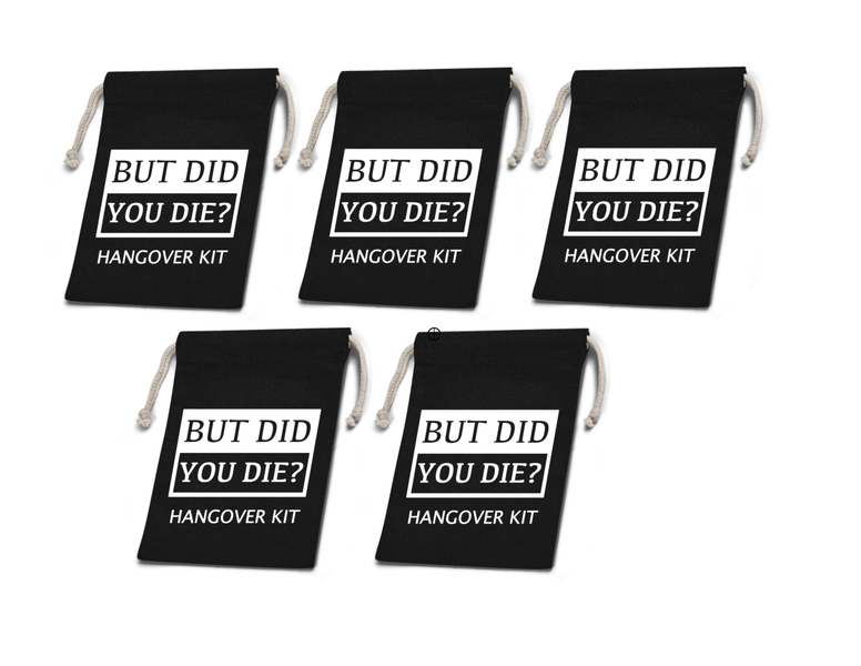 Hangover kit bags 5 pack - Did you die