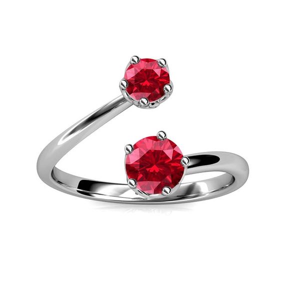 Crystalize 925 Silver July Birthstone Ring with Swarovski Crystals