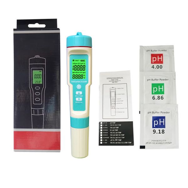 7-in-1 Portable Water Quality Tester PH:0-14 TDS:0-9999ppm