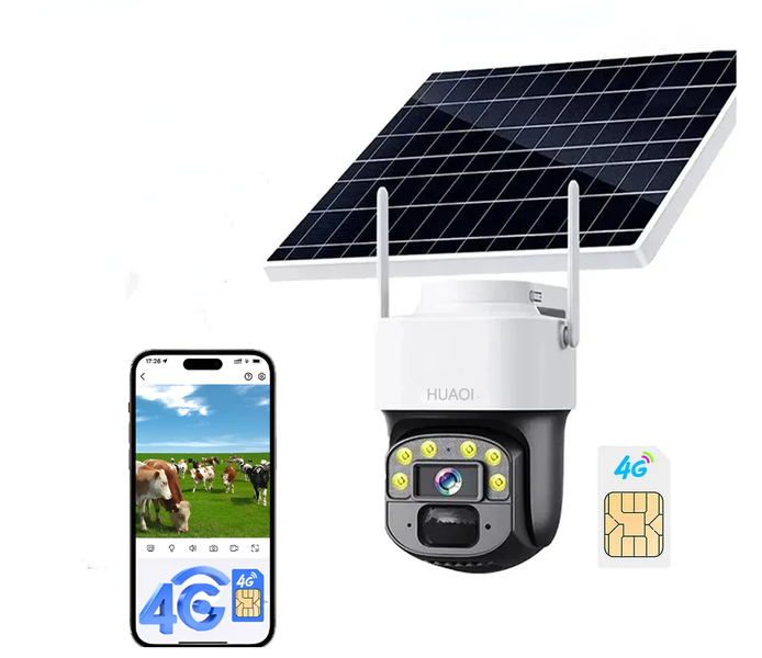 4G 8Mp Outdoor Security Cameras With 2.5K Solar image