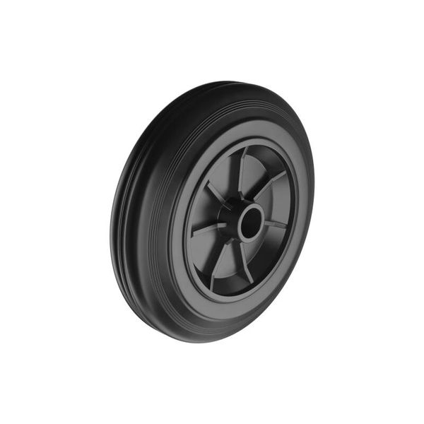 1 Caster 200mm, Outdoor, Black Wheel, Anti Slide