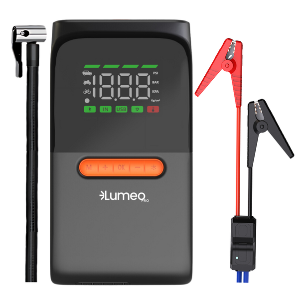 Original Lumeo Pro Smart Pump Xtreme-Jump Starter &amp; Portable Air Compressor