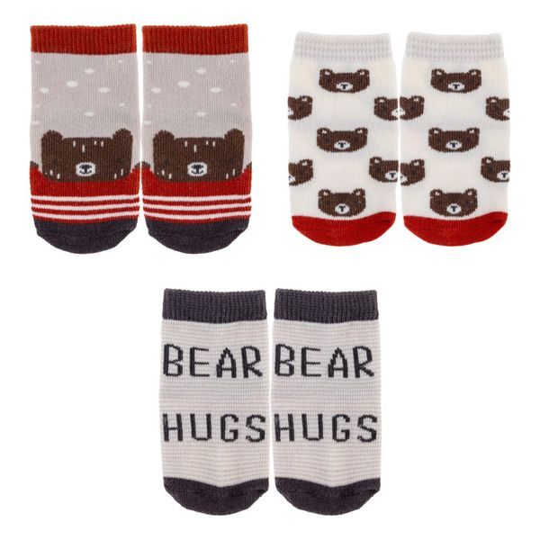 Stephen Joseph Baby Socks- 3 Pack Bear