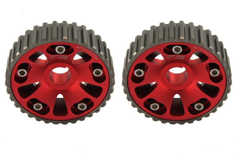 Vernier Gears, Cam Gear, Cam Pulley Adjustable Red Set for Honda B16 B18