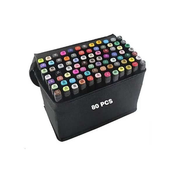 80-Pcs Art Sketch Drawing Twin Marker Painting Pen Set YG-241