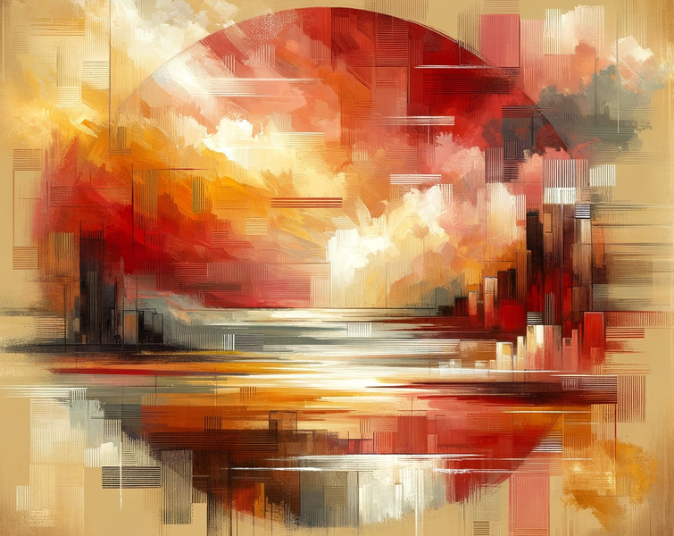 Canvas Wall Art Home Decor - Abstract Circle