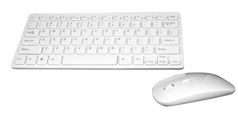 Mini Wireless Keyboard &amp; Mouse GKM520 - White