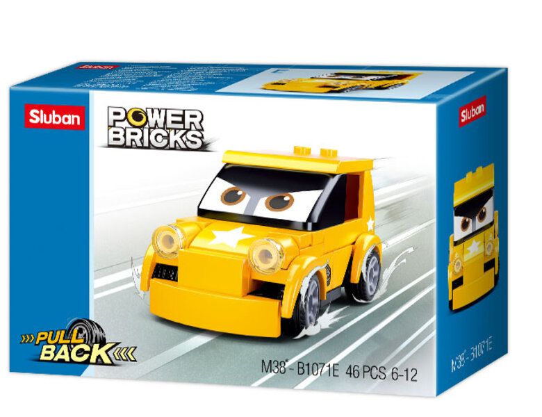Sluban Power Bricks Pull Back Car 7-M38-B1071E